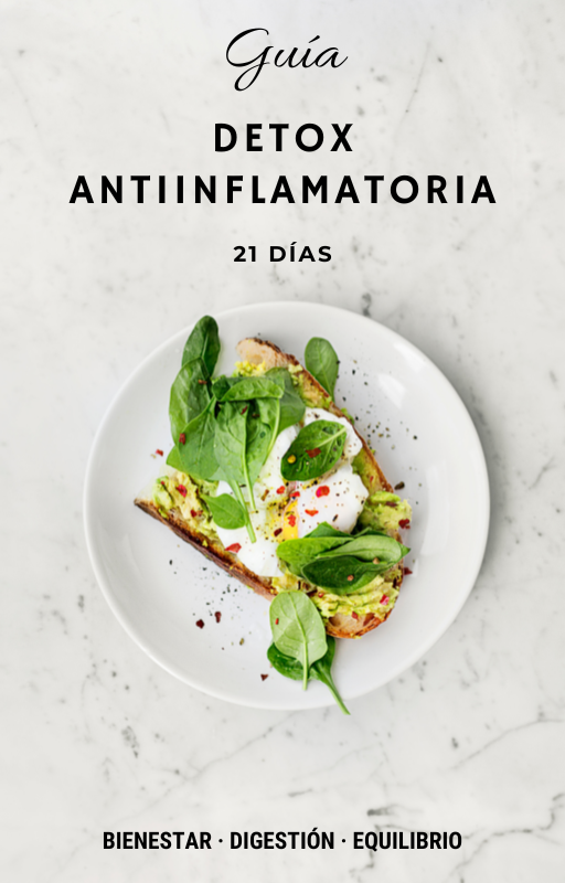 Guía Detox Antiinflamatoria 21 Días – Plan completo en PDF descargable

