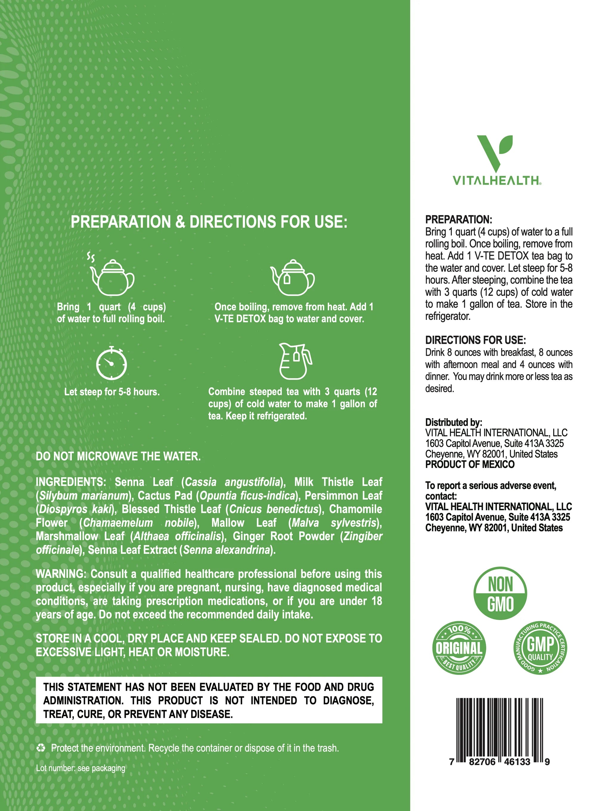 Té Detox Natural - Menos hinchazón y mejor digestión