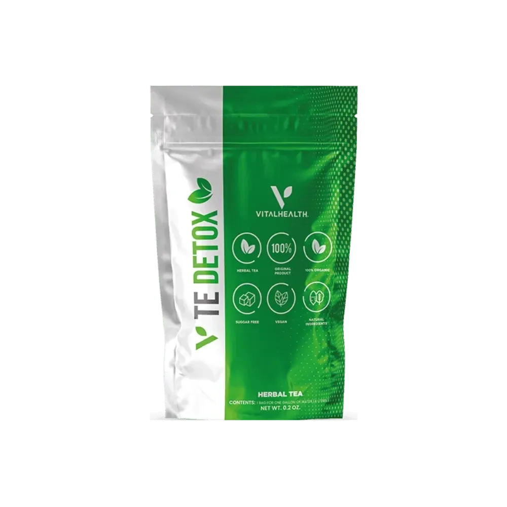 Sobres de té detox VitalHealth para infusión saludable