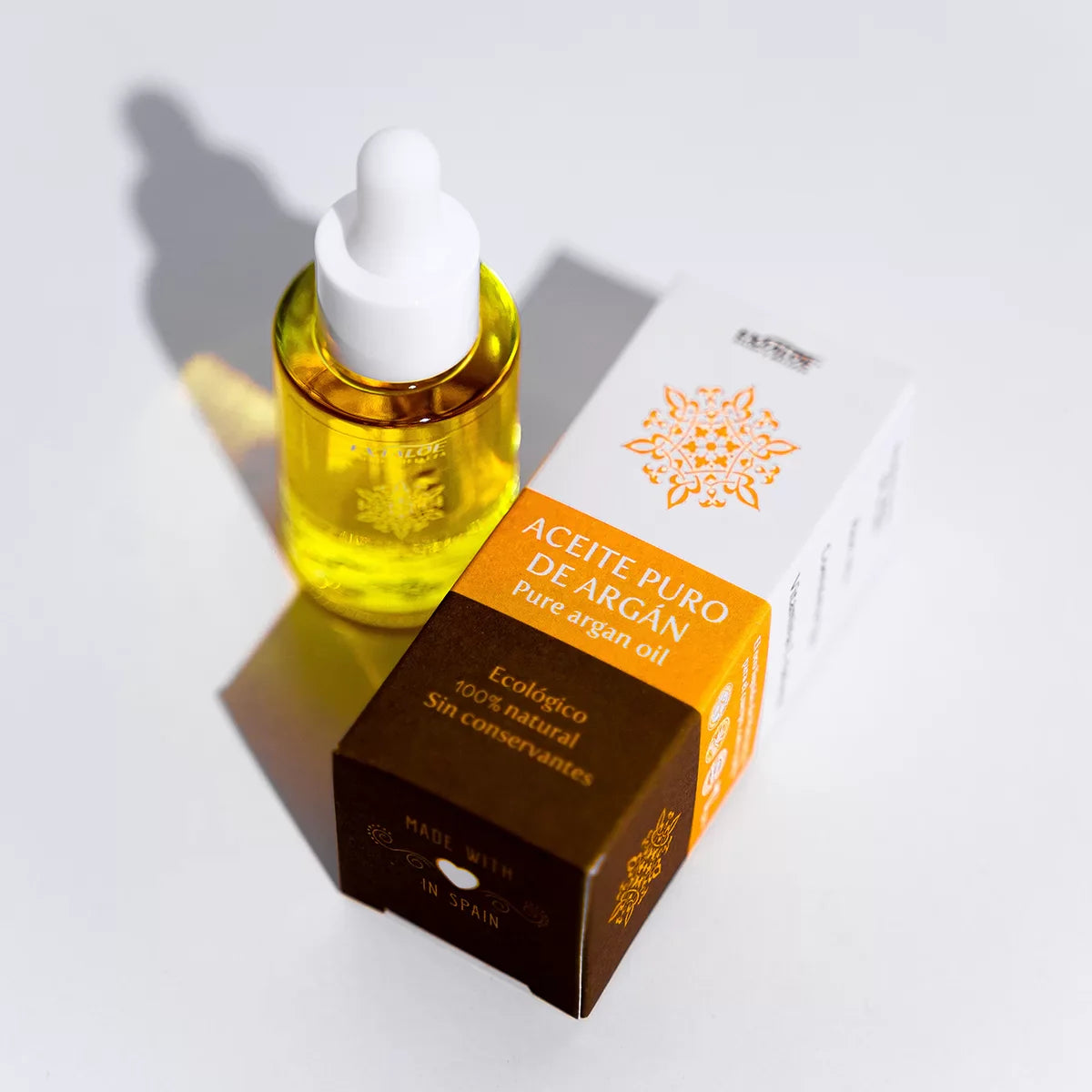 Textura aceite argán biológico puro – Sérum facial y capilar natural | Exialoe
