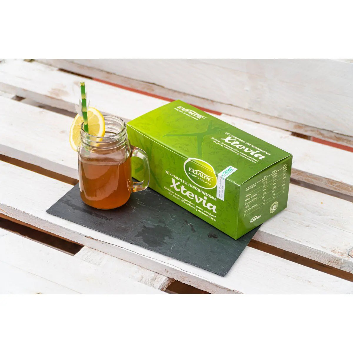 Xtevia Té Complex Hierbabuena – Té detox diurético y termogénico | Exialoe
