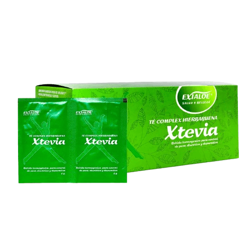 Xtevia Té Complex Hierbabuena – Bebida Termogénica Detox en polvo | Exialoe
